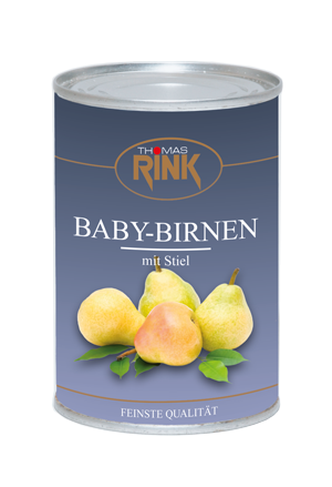 Baby-Birnen mit Stiel